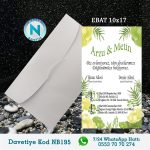 BEYAZ ZARFLI DAVETİYELER - NB195