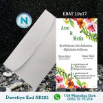 BEYAZ ZARFLI DAVETİYELER - NB205