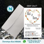BEYAZ ZARFLI DAVETİYELER - NB206