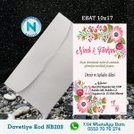 BEYAZ ZARFLI DAVETİYELER - NB209