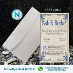 BEYAZ ZARFLI DAVETİYELER - NB210