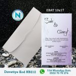 BEYAZ ZARFLI DAVETİYELER - NB212-1