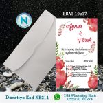 BEYAZ ZARFLI DAVETİYELER - NB214
