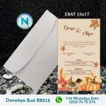 BEYAZ ZARFLI DAVETİYELER - NB216-1