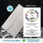 BEYAZ ZARFLI DAVETİYELER - NB23