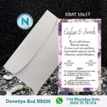 BEYAZ ZARFLI DAVETİYELER - NB236