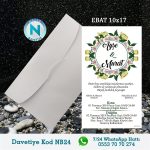 BEYAZ ZARFLI DAVETİYELER - NB24
