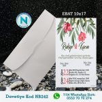 BEYAZ ZARFLI DAVETİYELER - NB242