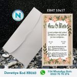 BEYAZ ZARFLI DAVETİYELER - NB243