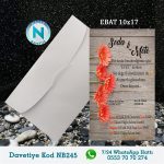 BEYAZ ZARFLI DAVETİYELER - NB245