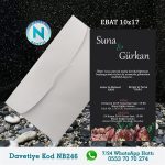 BEYAZ ZARFLI DAVETİYELER - NB246-1