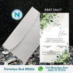 BEYAZ ZARFLI DAVETİYELER - NB252-1