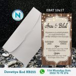 BEYAZ ZARFLI DAVETİYELER - NB255