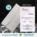 BEYAZ ZARFLI DAVETİYELER - NB268-1