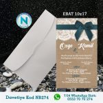 BEYAZ ZARFLI DAVETİYELER - NB274