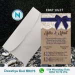 BEYAZ ZARFLI DAVETİYELER - NB275