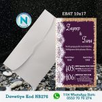 BEYAZ ZARFLI DAVETİYELER - NB276