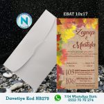 BEYAZ ZARFLI DAVETİYELER - NB279