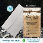 BEYAZ ZARFLI DAVETİYELER - NB281