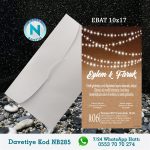 BEYAZ ZARFLI DAVETİYELER - NB285
