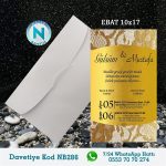 BEYAZ ZARFLI DAVETİYELER - NB286
