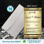BEYAZ ZARFLI DAVETİYELER - NB287