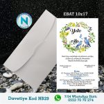 BEYAZ ZARFLI DAVETİYELER - NB29