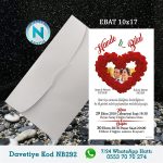 BEYAZ ZARFLI DAVETİYELER - NB292