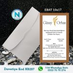 BEYAZ ZARFLI DAVETİYELER - NB297