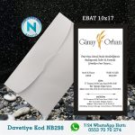 BEYAZ ZARFLI DAVETİYELER - NB298