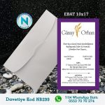 BEYAZ ZARFLI DAVETİYELER - NB299