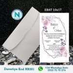 BEYAZ ZARFLI DAVETİYELER - NB301