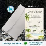 BEYAZ ZARFLI DAVETİYELER - NB305