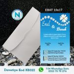BEYAZ ZARFLI DAVETİYELER - NB322