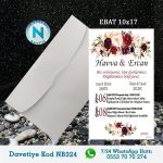 BEYAZ ZARFLI DAVETİYELER - NB324