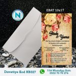 BEYAZ ZARFLI DAVETİYELER - NB327