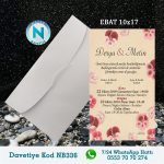 BEYAZ ZARFLI DAVETİYELER - NB336