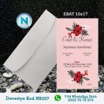 BEYAZ ZARFLI DAVETİYELER - NB337