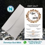 BEYAZ ZARFLI DAVETİYELER - NB34