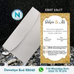 BEYAZ ZARFLI DAVETİYELER - NB340