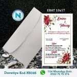BEYAZ ZARFLI DAVETİYELER - NB346