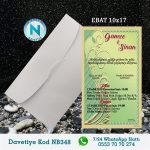 BEYAZ ZARFLI DAVETİYELER - NB348