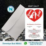 BEYAZ ZARFLI DAVETİYELER - NB351