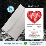 BEYAZ ZARFLI DAVETİYELER - NB352