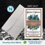 BEYAZ ZARFLI DAVETİYELER - NB354