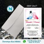 BEYAZ ZARFLI DAVETİYELER - NB361