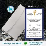 BEYAZ ZARFLI DAVETİYELER - NB365