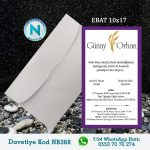 BEYAZ ZARFLI DAVETİYELER - NB368