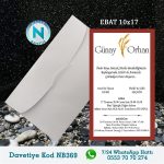 BEYAZ ZARFLI DAVETİYELER - NB369