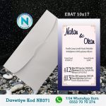 BEYAZ ZARFLI DAVETİYELER - NB371